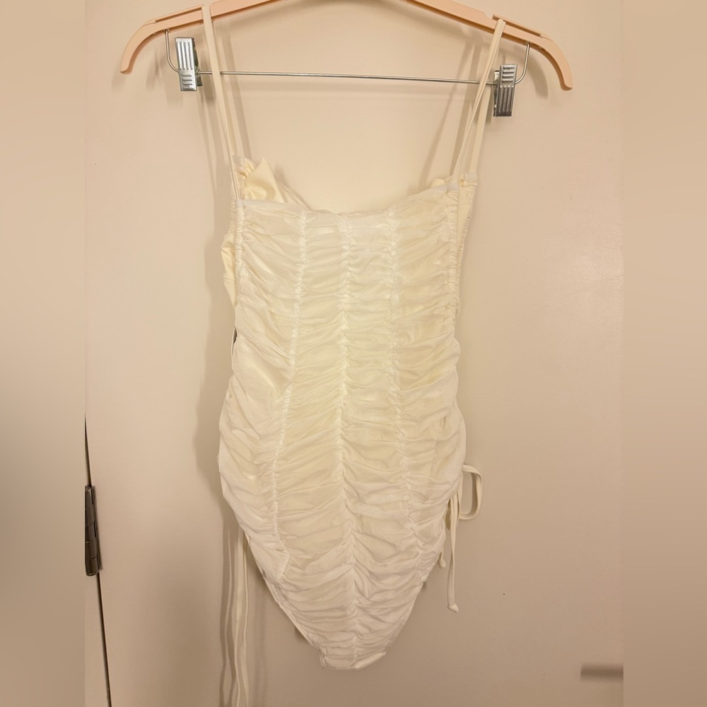 Andrea Iyamah White Swimsuit